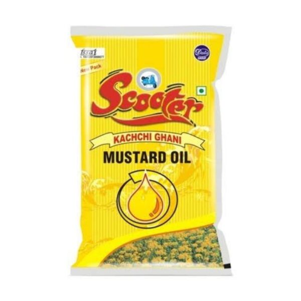 Scooter Kachchi Ghani Mustard Oil 1L Pouch