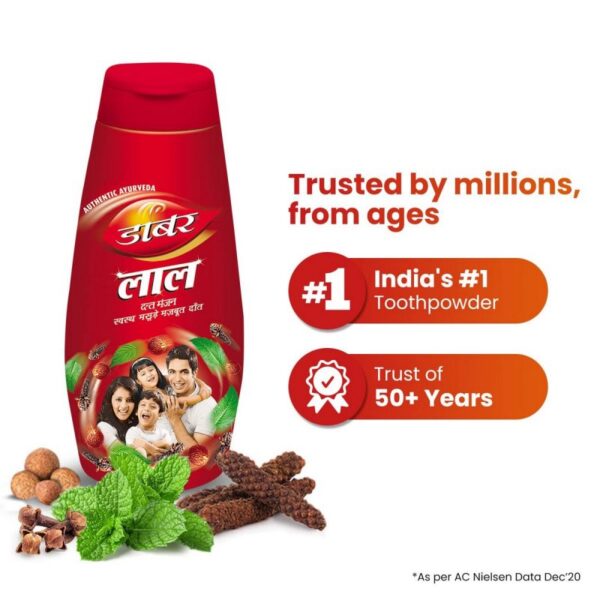 Dabur Lal Dant Manjan – Ayurvedic Tooth Powder (300 gram)