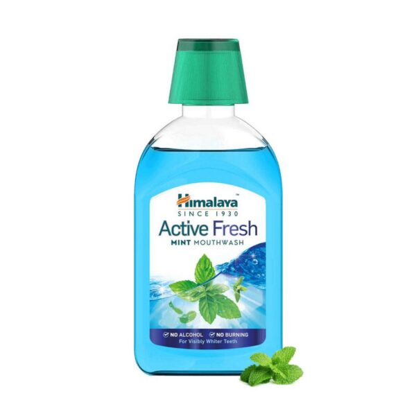 Himalaya Active Fresh Mint Mouthwash (215 ml)