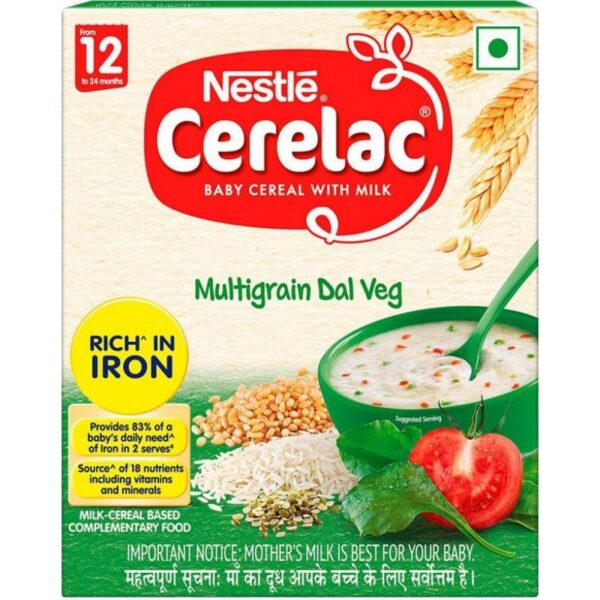 Nestle Cerelac Multi Grain Dal Veg Cereal  (300 grams )
