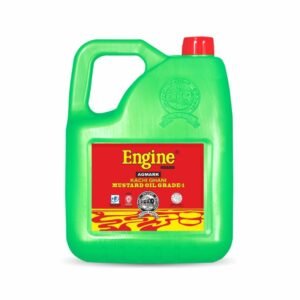 Engine Brand Kachi Ghani Agmark Grade - 1 Mustard Oil - 5 Liter Jar